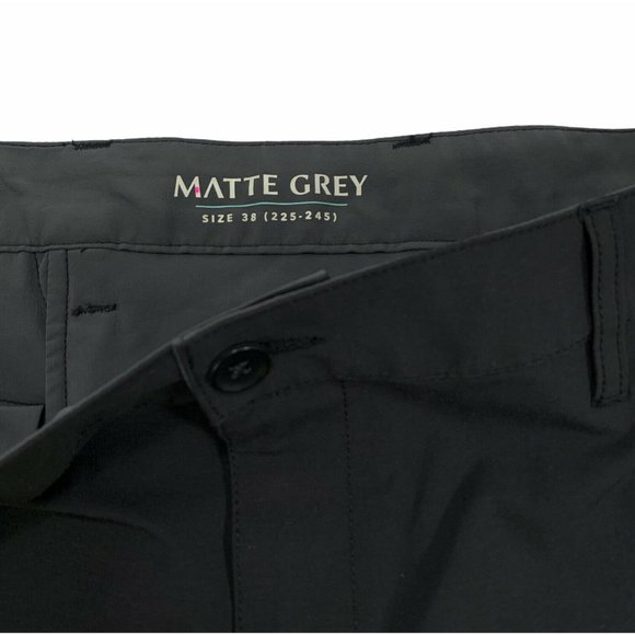 Matte Grey Mens Black Golf Pants Size 38- EUC- Gol - Picture 3 of 7